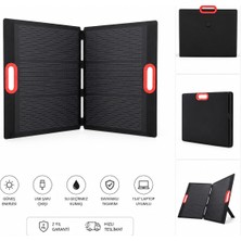 iTECH SOLAR Itechsolar 100 W Katlanabilir Çanta Tipi Güneş Paneli (Siyah)