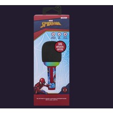 Volkano Marvel Spıder-Man LED Işıklı Karaoke Bluetooth Mikrofon Tasarımlı, LED Işıklı, Bluetooth Bağlantılı ve Eğlenceli Karaoke MV-9996-SM