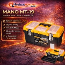 Happy Trend Mano Mt/16 Organizerli Klasik Metal Kilitli Takım Çantası, Polipropilen, 16 ''