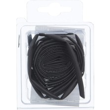 Happy Trend Tek-Iş 523593 Isi ile Daralan Makaron, Siyah, 4.8 Mm, 2 mt