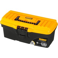 Happy Trend Mano Cs/13 Düz Kapaklı Klasik Takım Çantası, Polipropilen, Siyah/sarı, 13 ''