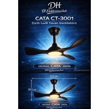 Dh Elektromarket Dhelektromarket Cata CT-3001 Zürih Led’li Tavan Vantilatörü Kumandalı