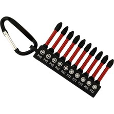 Happy Trend Bits Uç Matkap Ucu Tornavida Ucu Vidalama Ucu Impact Ph2 - Pz2 10 Parça Anahtarlık