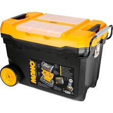 Happy Trend Mano Tk/28 Organizerli Tekerlekli Takım Çantası, Polipropilen, Siyah/sarı, 28 ''