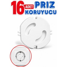 Dünya Sünger 16 Adet Priz Koruyucu Çocuk Güvenlik Kapağı – Döner Mekanizmalı Elektrik Prizi Emniyet Aparatı, Bebek ve Çocuklar Için Priz Kapatıcı Koruma Seti