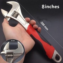 Happy Trend Kurbağacık Anahtar No 8-20 cm Çak Amaçlı Anahtar Ingiliz Anahtar Anahtar Boyu 20 cm
