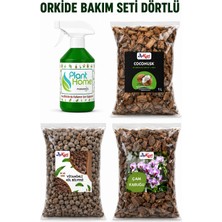 ByKurt Orkide Bakım Seti PowerMix Çam Kabuğu Cocohusk Vitaminli Kil Bilyesi 4'lü