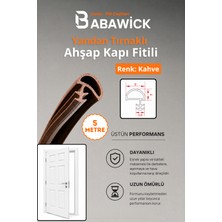 Ahşap Kapı Fitili 5 Metre Beyaz, Krem, Meşe, Kahve, Siyah, Gri ve Ant. Gri Renk Amerikan Kapı Fitil