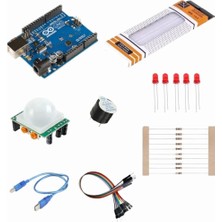 Eding Eğitim Platformu Arduino Pır Hareket Sensörünü Kullanarak Hırsız Alarmı Proje Seti/ E-Pdf Devre Şemalı Içerikli