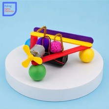 Eding Eğitim Platformu Stem Basit Elektrik Devresi Zıp Zıp Titreşimli Pervaneli Hoverboard Robot Kendin Yap| Dıy Robot Kit | Fen Bilimleri ve Maker Eğitim Seti