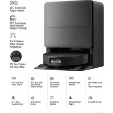 Roborock 36.000 Pa Güçlü Emişli Akıllı Robot Süpürge, Dakikada 200 Devirli Çift Döner Paspas, 13 N Basınç ve Sıcak Yıkama Istasyonu + Tiftik Cihazı