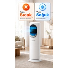 Airpoll HF02 Uzaktan Kumandalı Sıcak & Soğuk Su ve Buz Hazneli Dikey Vantilatör