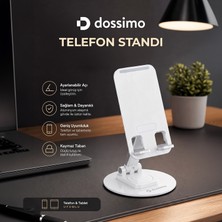 Dossimo Katlanabilir 360 Dönebilen Ayarlanabilir Telefon Tutucu Masa Üstü Stand