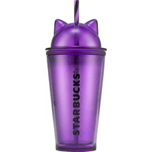 Starbucks® Mor Kedi Kulaklı Soğuk Içecek Bardağı 473ML-11186807