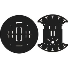 Eding Eğitim Platformu Arduino Çok Amaçlı Mini Daire Pleksi Robot Gövdesi