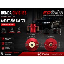 EP Garaj Otomotiv Honda Civic Ies 1996-2001 Sedan Hatchback Uyumlu Sol Ön Kırmızı Amortisör Takozu