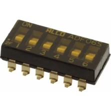Eding Eğitim Platformu Dip Anahtarı Spst 6 Pozisyonlu Yüzey Montajlı Sürgü ADF06S Dıp Switch(Standart) Aktüatör 25MA 24VDC