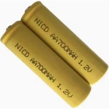 Eding Eğitim Platformu Ni-Cd 1.2V Aa 700MAH Ni-Cd Şarj Edilebilir Li-Ion Pil 1,2V - 2ADET