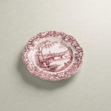 Emsan Floransa Çay Tabağı Bordo 12 cm