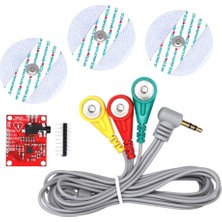Eding Eğitim Platformu AD8232 Ekg Kalp Atışı Izleme Sensör Modülü Seti - Nabız Sensörü