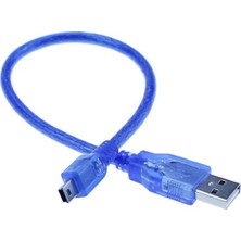 Eding Eğitim Platformu Mini USB Mp3 Mp4 Şarj ve Data Kablosu 30 cm Harici HDD Kablosu -1 Adet Arduino Nano USB Mini Kablo
