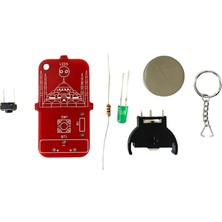 Eding Eğitim Platformu Ayasofya Cami Pcb Anahtarlık Lehim Pratik Devre Seti Elektronik Kit - Stem Kiti LED -CR2032
