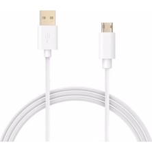 Eding Eğitim Platformu Micro USB 2A 30 cm Data /şarj Kablosu Beyaz -1 Adet