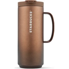 Starbucks® Taba Renkli Paslanmaz Çelik Kulplu Termos 473ML-11186808