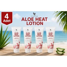 Forever Living Products Heat Lotion Aloe Vera ve Mentol İçeren Masaj Losyonu 4 x 118 ml