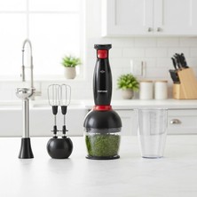 Homend Handmaid 1967H Blender Set Siyah Kırmızı