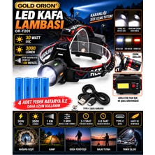 farissu 30W 3000 Lümen 1 KM Menzilli Zoomlu Kafa Lambası + Yedek 18650 Batarya Seti (Kesintisiz Güç)