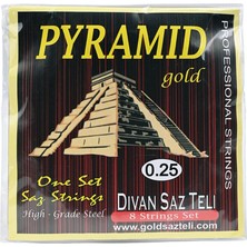 Pyramid Gold 0.25 Divan Saz Teli (8 Tel)