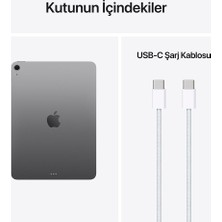 Apple iPad Air M4 256GB Wıfı 11''liquid Retina Ekran Ipados Tablet Uzay Grisi