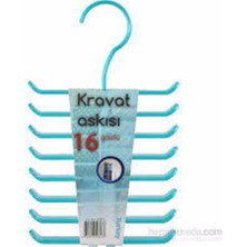 Devigo Mavi Şeffaf Kravat Askısı 16 Göz Kıravat Askısı Kıravat Düzenleyici Askı