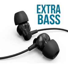 Syrox K15 Metal Mikrofonlu Kablolu Siyah  Extra Bass Kulakiçi Kulaklık