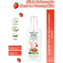 Baby Icon Doğal Vegan Çilekli Yüz ve Vücut Losyonu 200 ml