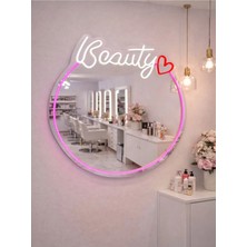 Dh Elektromarket Beauty' Neon Işıklı Ayna 60X40