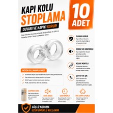 Dünya Sünger Şeffaf Silikon Kapı Kolu Stoplama Aparatı 10 Adet – Kapı Kolu Darbe Önleyici Duvar Koruyucu Sessiz Tampon