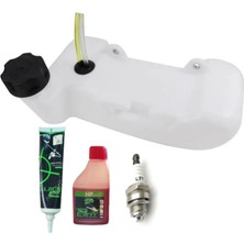 Hsgl Motorlu Tırpan 2 Delik Komple Yakıt Deposu 2t 100ML Yağ 120GR Gress Buji Set