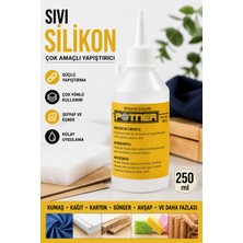 Liva Craft Çok Amaçlı Sıvı Silikon Yapıştırıcı 250 Ml, Kumaş Yapıştırıcı Soğuk Silikon Tutkal
