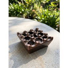 Airobazar Vintage Bronz Renk Kapaklı Küllük Rüzgar Geçirmez Lüks Dekoratif Masaüstü Metal Puro ve Sigara Küllüğü