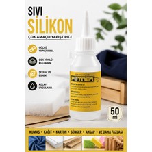 Liva Craft Çok Amaçlı Sıvı Silikon Yapıştırıcı 50 Ml, Kumaş Yapıştırıcı Soğuk Silikon Tutkal