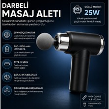 Smayling Şarjlı Masaj Tabancası 25W Motor Type-C Şarjlı 9 Farklı Başlıklı Tüm Vücut Masaj Aleti
