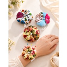 Liva Craft Lastikli Iğnedanlık, Dekoratif Iğne Yastığı, Kola Takılır Pratik Iğne Tutucu