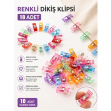 Liva Craft Kumaş Klipsi Küçük Boy 10'lu, Kumaş Sabitleme Mandalı, Patchwork Klipsi