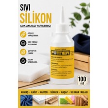 Liva Craft Çok Amaçlı Sıvı Silikon Yapıştırıcı 100 Ml, Kumaş Yapıştırıcı Soğuk Silikon Tutkal