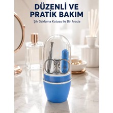 TeknoKapsül Mavi Tırnak Bakım Seti Çok Amaçlı Manikür Pedikür Kiti