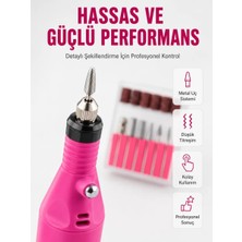 TeknoKapsül Elektrikli Manikür Pedikür Törpü Seti 6 Başlıklı Yeni Nesil
