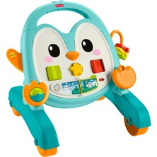 Fisher-Price® 2'si 1 Arada Müzikli Penguen Aktivite Yürüteci | Bebeklikten Yürüme Çağına Kadar Kullanılabilecek Tekerlekli Oyuncak JHF74