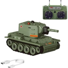 Hak-İş Oyuncak 1/64 9 Kanallı Kızılötesi Savaş Mini Şarzlı Tank Uzaktan Kumandalı